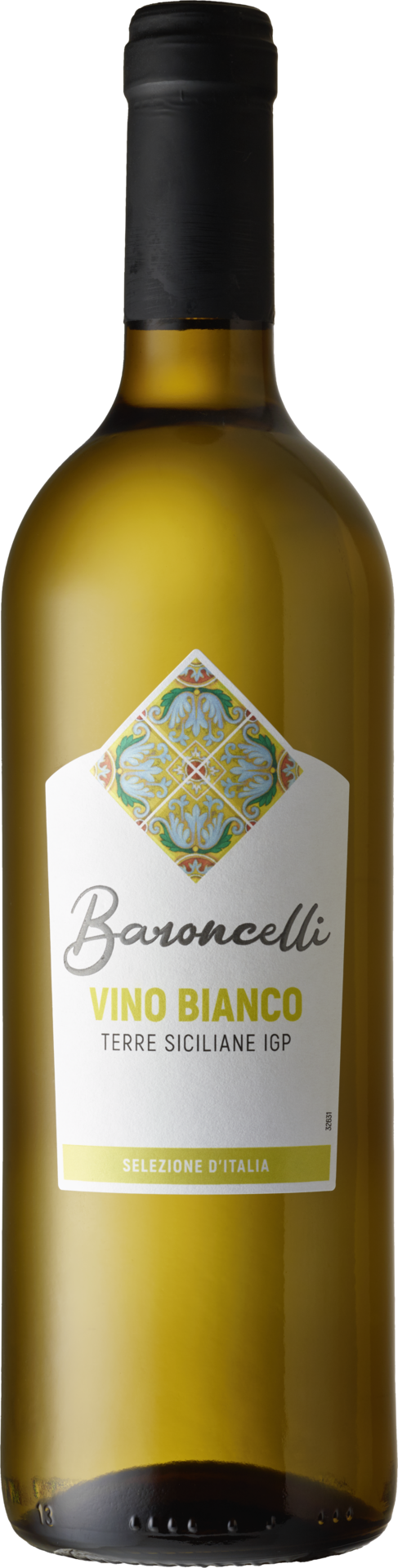 Baroncelli Vino Bianco Terre Siciliane IGP 2024 Weisswein Kiste 6 x 75 cl / 12.5 % Italien – Flasche