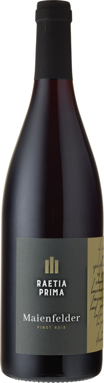 Maienfelder Pinot Noir Raetia Prima AOC Graubünden 2022 Rotwein Kiste 6 x 75 cl – Produktansicht