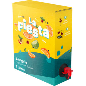 LA FIESTA Sangria Bag-in-Box 3 Liter / 10.5 % Schweiz – Ansicht