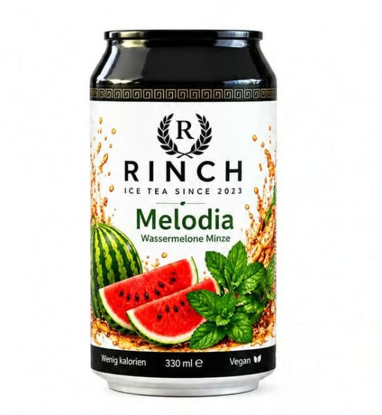RINCH Melodia Eistee mit Wassermelone & Minze Geschmack 330 ml Schweiz – Dose