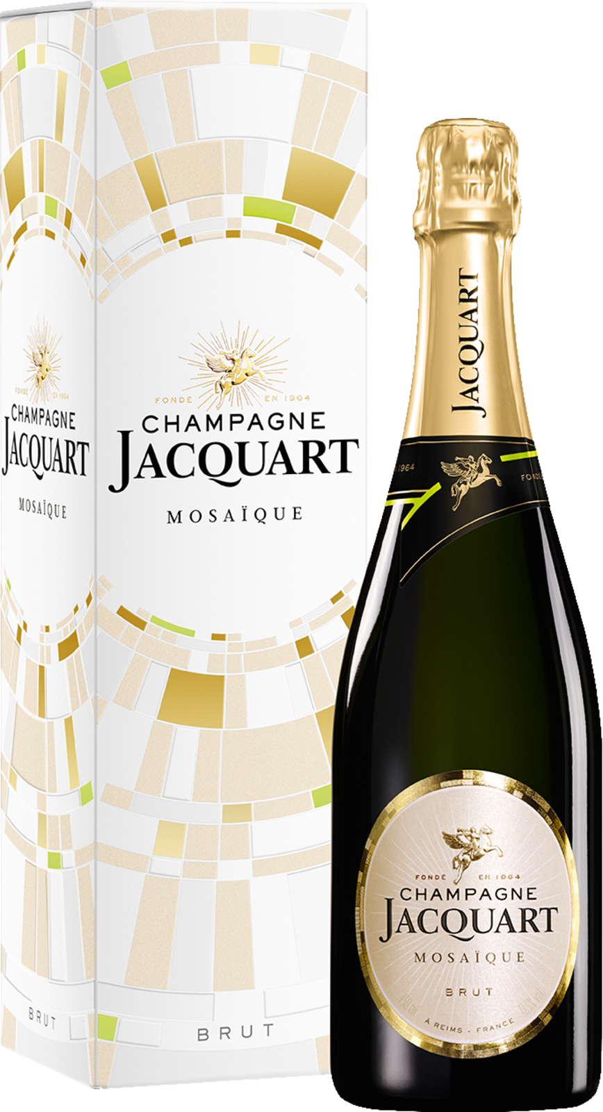Champagne Jacquart Brut Mosaïque im Etui Schaumwein Kiste 6 x 75 cl / 12.5 % Frankreich – Produktansicht