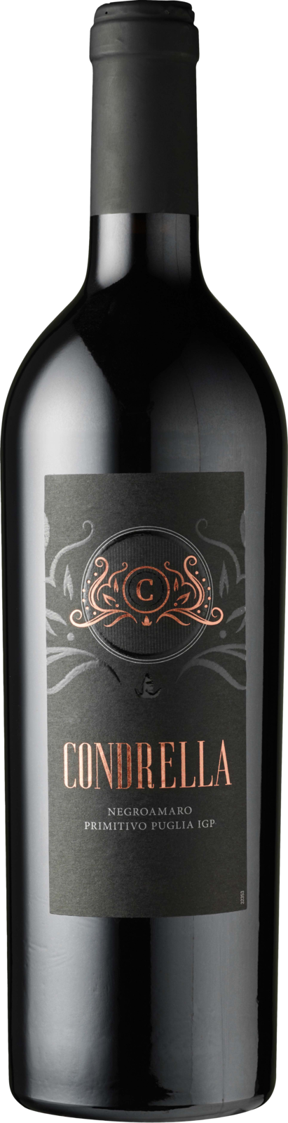 Condrella Negroamaro Primitivo Puglia IGP 2023 Rotwein Kiste 6 x 75 cl / 13.5 % Italien – Produktansicht