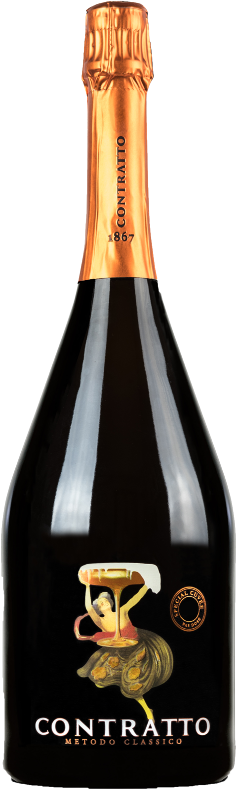 Contratto Spumante Special Cuvée Extra Brut 2013 Schaumwein Kiste 6 x 75 cl / 12.5 % Italien – Produktansicht