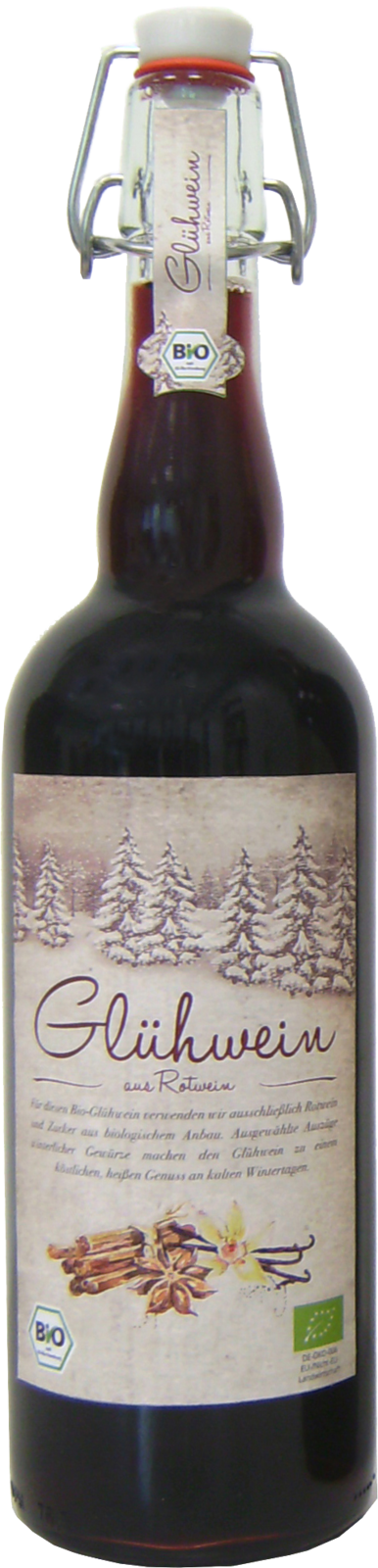Glühwein mit Rotwein – Bio Rotwein Kiste 6 x 75 cl / 9.9 % Deutschland – Produktansicht