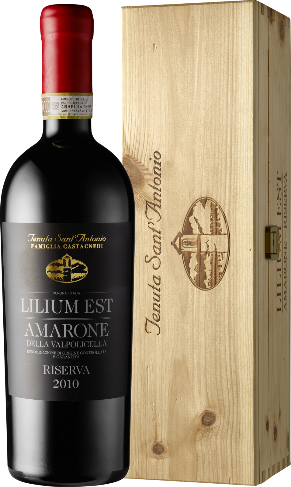Tenuta Sant’Antonio Amarone della Valpolicella DOCG Riserva Lilium Est 2010 Rotwein Flasche 75 cl / 16 % Italien – Produktansicht