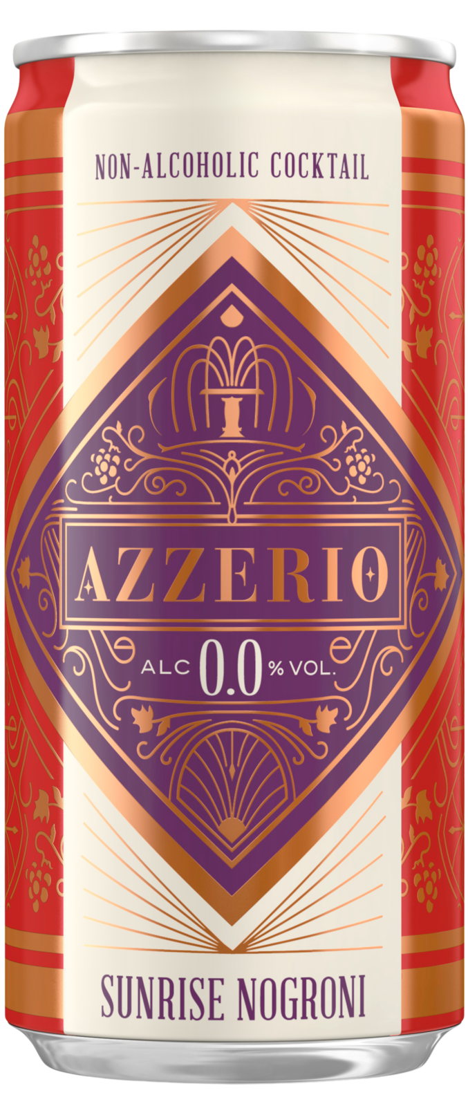 AZZERIO Sunrise Nogroni 0.0% alkoholfrei Tray 4 x 4 x 20 cl – Flasche