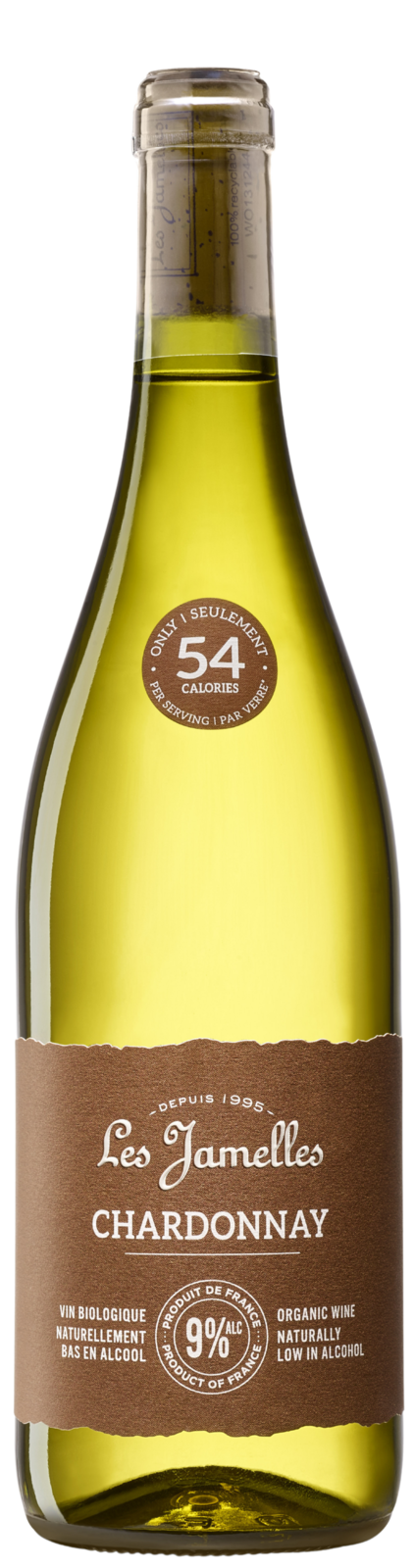 Les Jamelles Chardonnay Vin de France – Bio / Naturel 2023 Weisswein Kiste 6 x 75 cl / 9 % Frankreich – Produktansicht