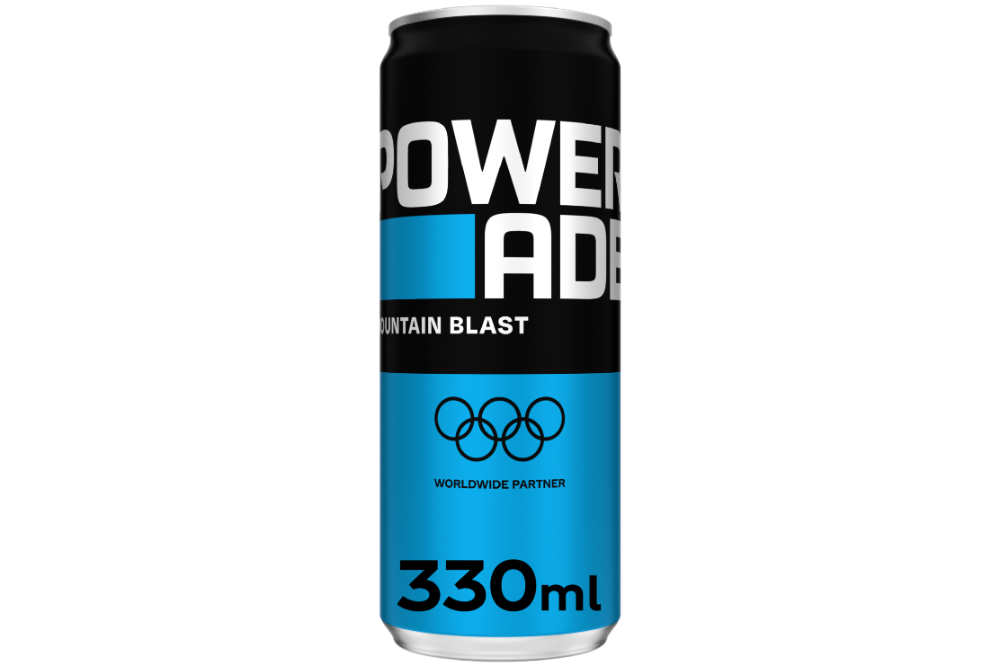 POWERADE Mountain Blast CAN EDITION 330 ml Dose – Ansicht Einzeldose