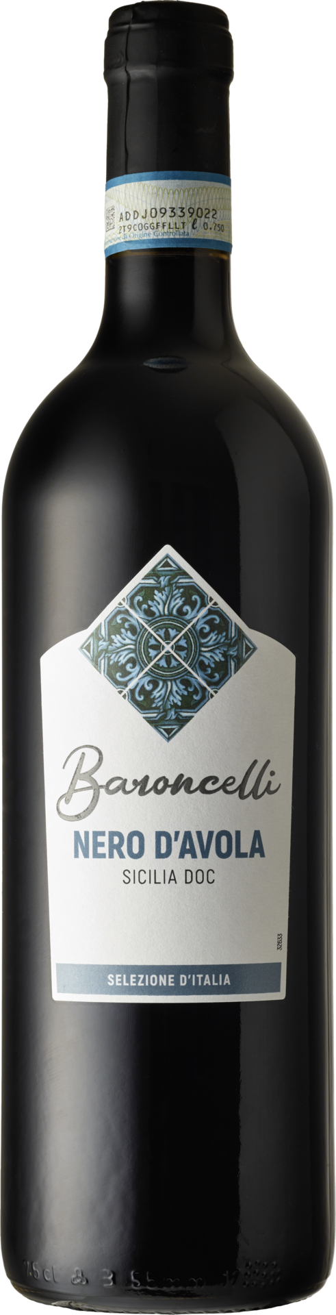 Baroncelli Nero d'Avola Sicilia DOC 2024 Rotwein Kiste 6 x 75 cl / 13.5 % Italien – Flasche