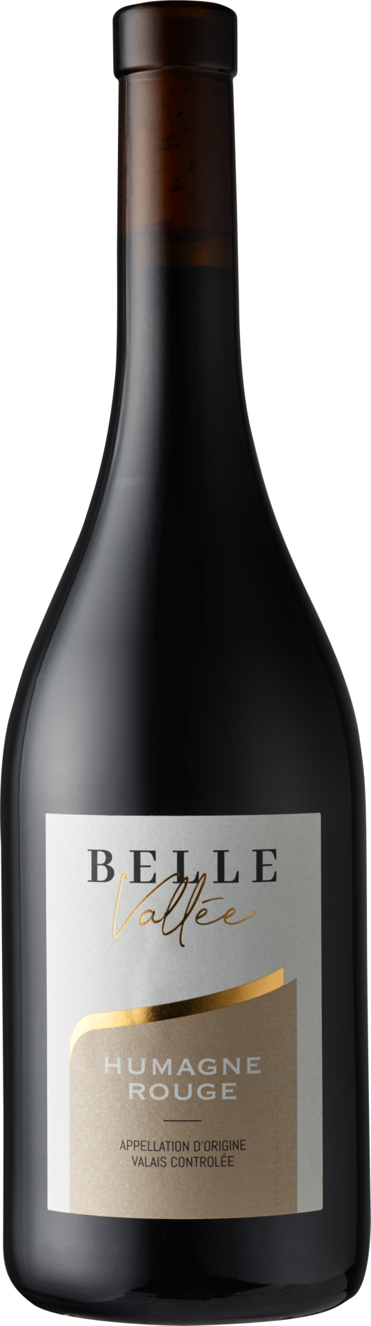 Belle Vallée Humagne rouge AOC Valais 2022 Rotwein Kiste 6 x 75 cl / 13 % Schweiz – Flasche