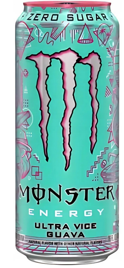 MONSTER Energy ULTRA VICE GUAVA SUGARFREE Kiste 12 x 500 ml Niederlande – Ansicht 1