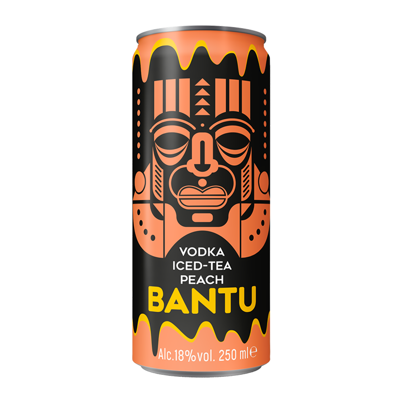Bantu Vodka Iced-Tea Peach Kiste 24 x 250 ml / 18 %
