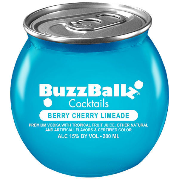BuzzBallz Berry Cherry Limeade Cocktail Kiste 12 x 200 ml / 15 % USA – Produktansicht