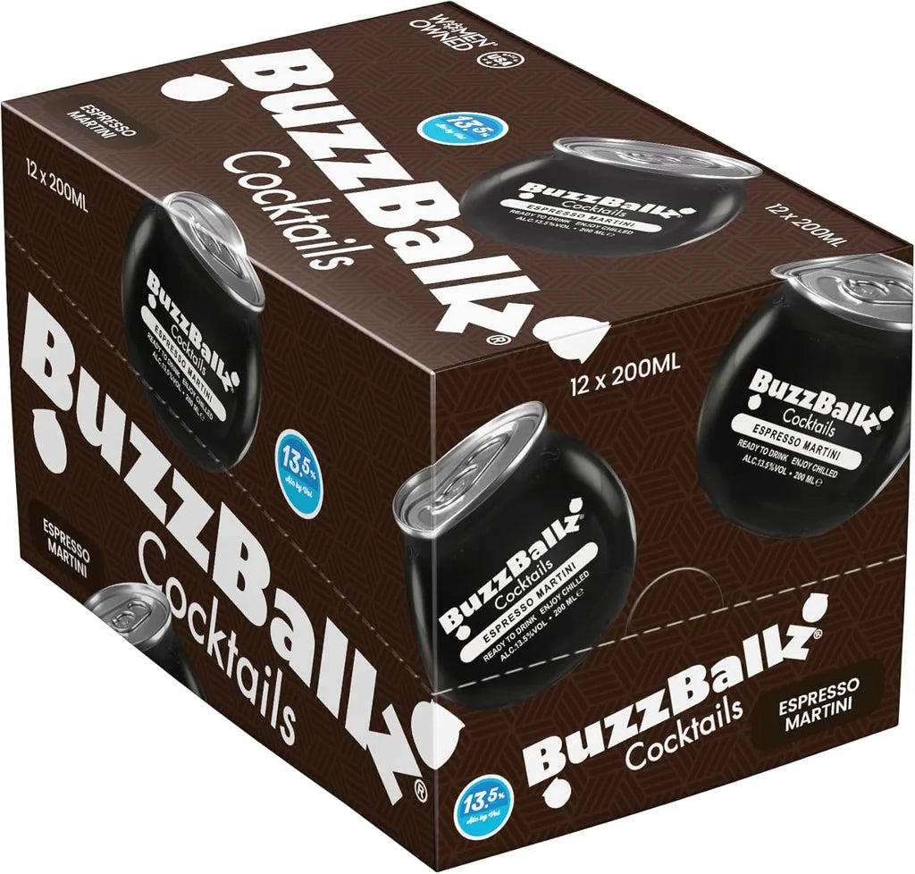 BuzzBallz Espresso Martini Cocktail Kiste 12 x 200 ml / 15 % USA