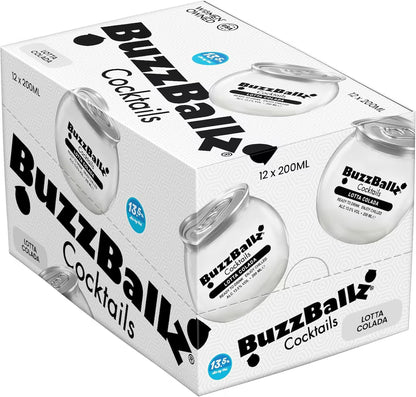 BuzzBallz Lotta Colada Cocktail Kiste 12 x 200 ml / 15 % USA