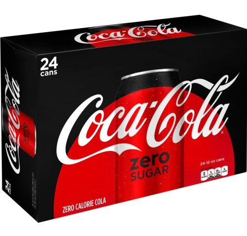 Coca Cola ZERO Kiste 24 x 355 ml USA – Produktansicht Kiste