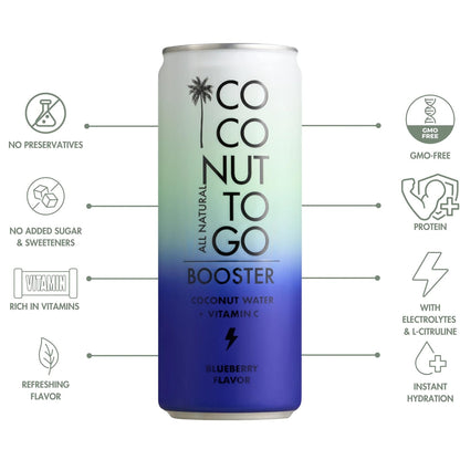 Coconut to go Blueberry BOOSTER Kollagen & Kokoswasser 330 ml Vietnam – Ansicht 4