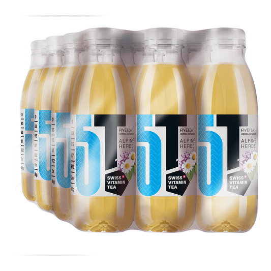 FiveTea-Vitamin-Tee-SCHWEIZER-ALPENKR-UTER-PET-Kiste-24-x-500-ml-Schweiz
