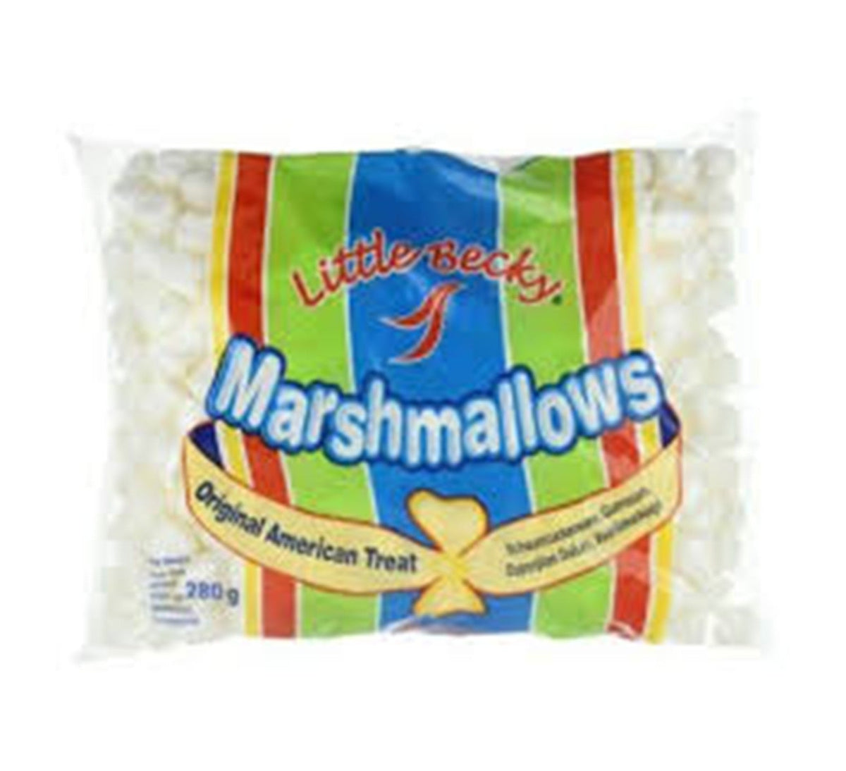 Little Becky Mini Marshmallows weiss Kiste 24 x 280 Gramm USA – Ansicht 1
