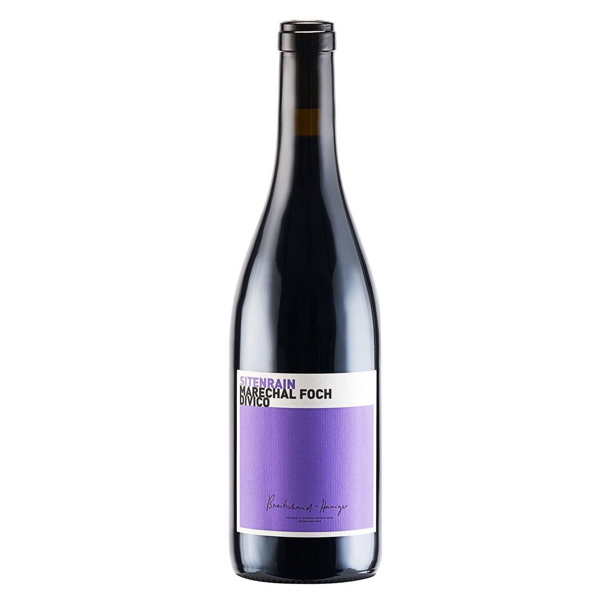 Sitenrain Maréchal Foch Divico Bio Rotwein 2023 AOC Luzern Kiste mit 6 Flaschen 6 x 75 cl / 12.6 % Schweiz – Flasche