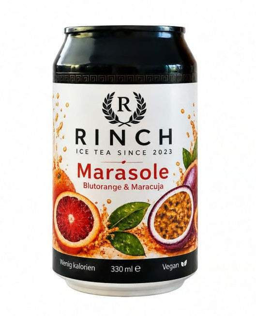 RINCH Marasole Eistee mit Blutorange & Maracuja Geschmack 330 ml Schweiz – Dose