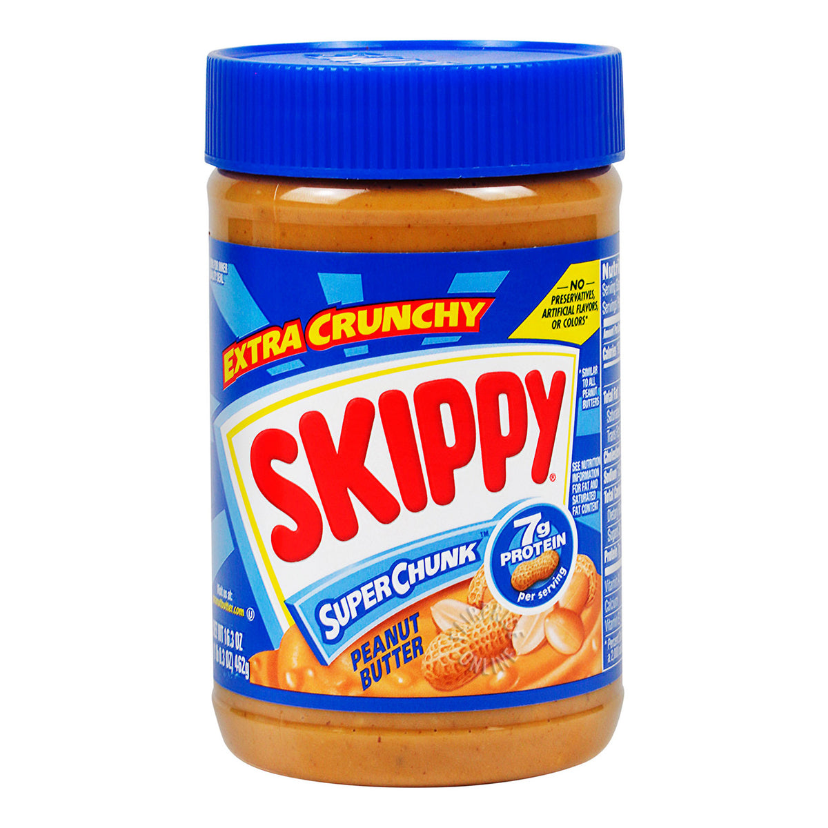 SKIPPY Peanut Butter CHUNKY Glas Kiste 12 x 425 Gramm USA
