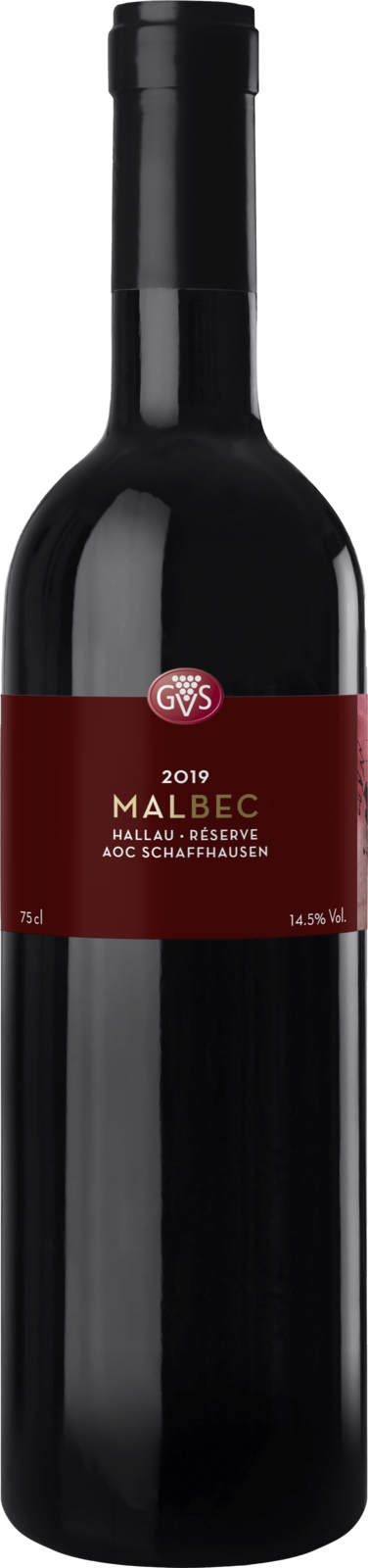 GVS Weinkellerei Malbec Hallau Reserve Schaffhausen AOC 2025 Rotwein Kiste 6 x 75 cl Schweiz – Produktansicht