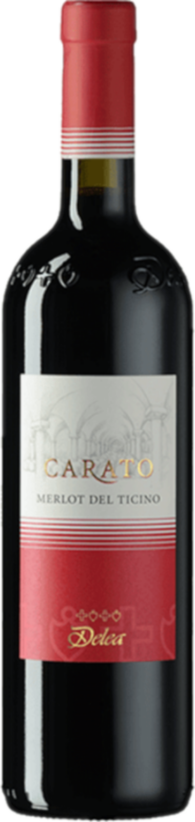 Angelo Delea Merlot Ticino DOC Carato 2022 Rotwein Kiste 6 x 75 cl / 14 % Schweiz – Produktansicht