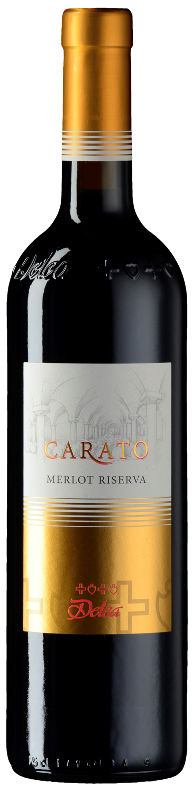 Angelo Delea Merlot Ticino DOC Carato Riserva 2022 Rotwein Kiste 6 x 75 cl / 14.5 % Schweiz – Produktansicht