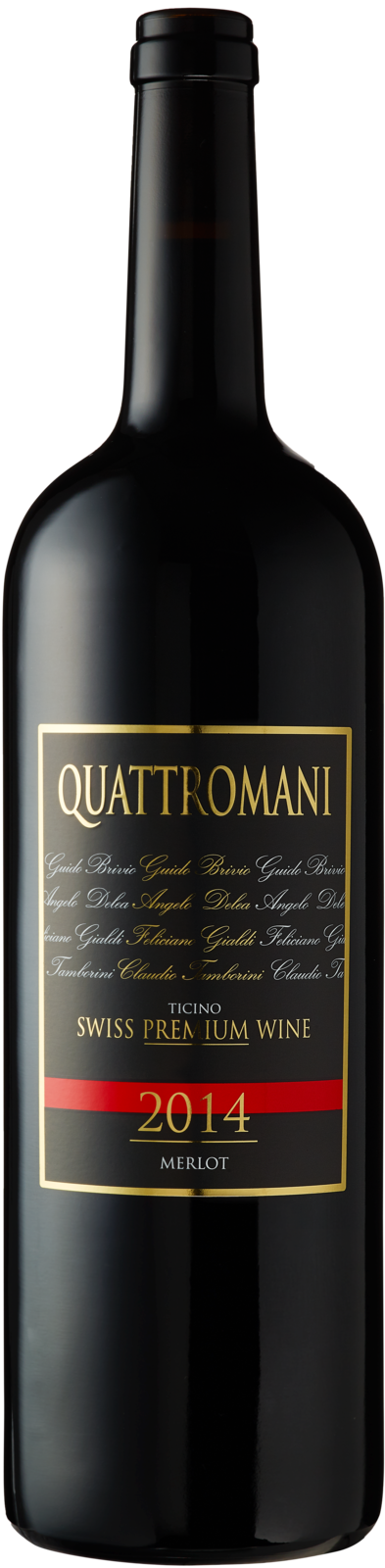 Angelo Delea Merlot Quattromani Ticino DOC 2023 Rotwein Kiste 6 x 75 cl / 13.5 % Schweiz – Produktansicht