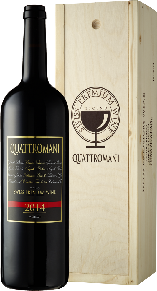 Angelo Delea Merlot Quattromani Ticino DOC 2023 Rotwein 150 cl / 13.5 % Schweiz – Produktansicht