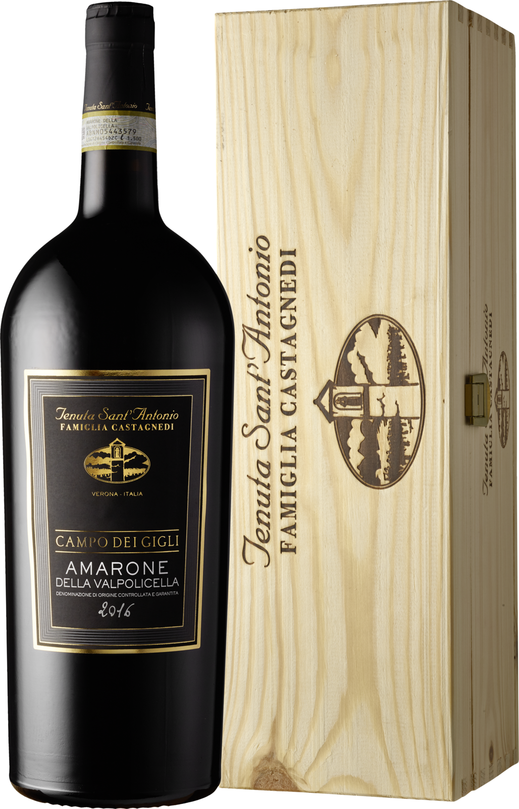 Tenuta Sant’Antonio Amarone della Valpolicella DOCG Campo dei Gigli 2017 Rotwein 150 cl / 16 % Schweiz – Produktansicht