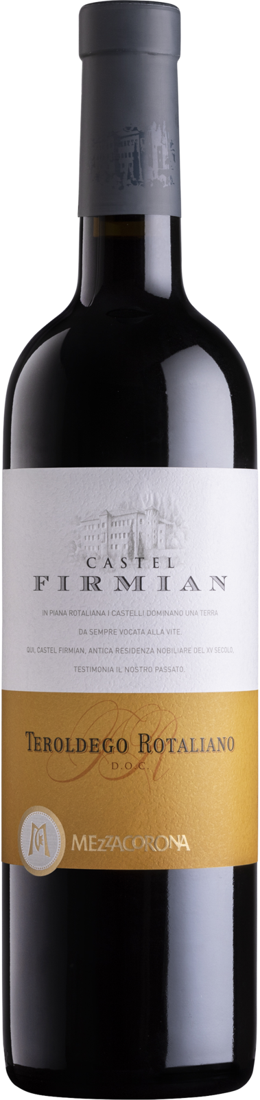 Castel Firmian Mezzacorona Teroldego Rotaliano DOC 2022 Rotwein Kiste 6 x 75 cl / 13 % Italien – Produktansicht