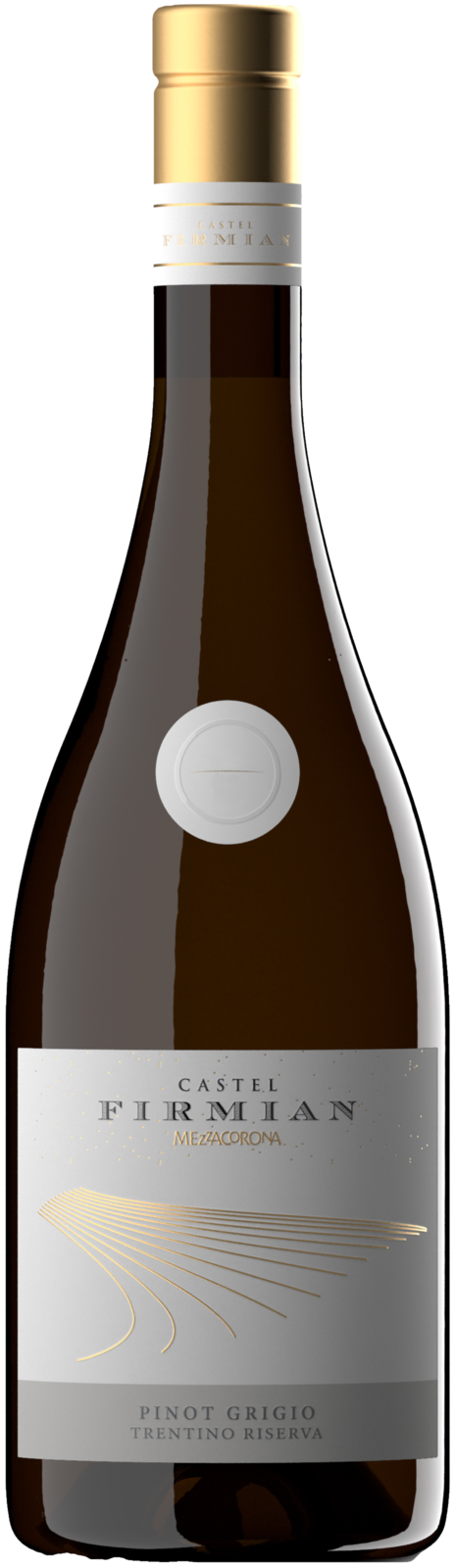 Castel Firmian Mezzacorona Pinot Grigio Riserva Trentino DOC 2024 Weisswein Kiste 6 x 75 cl / 13 % Italien – Produktansicht