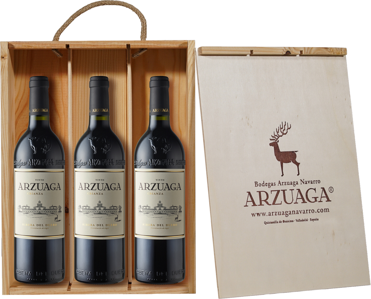 Bodegas Arzuaga Ribera del Duero D.O. Arzuaga Trio Rotwein 75 cl / 0 % Spanien – Produktansicht