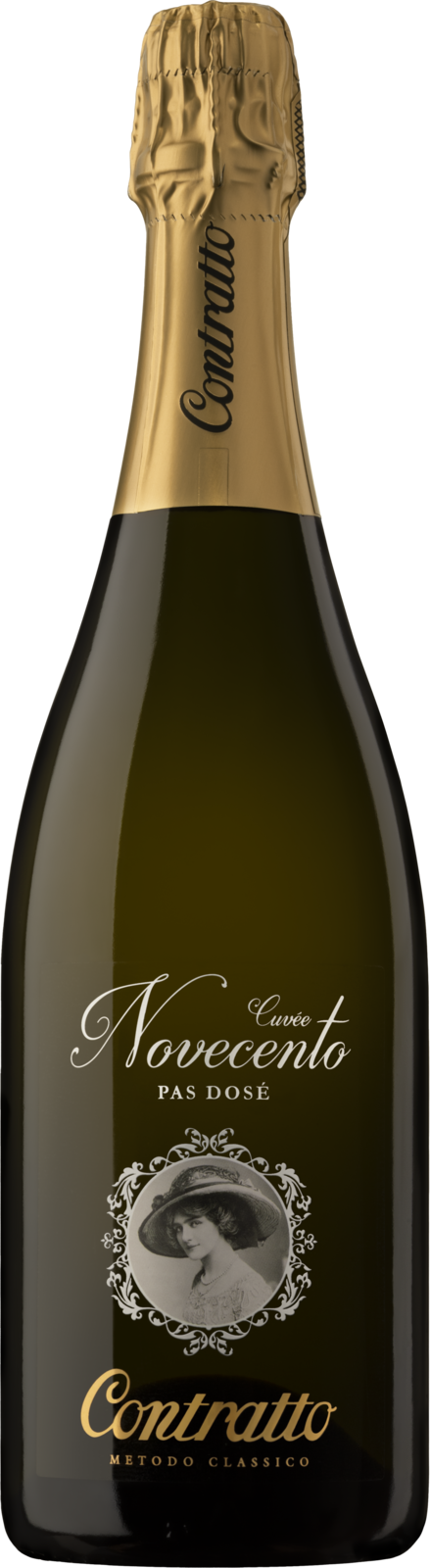 Contratto Spumante Cuvée Novecento 2013 Schaumwein Kiste 6 x 75 cl / 12.5 % Italien – Produktansicht