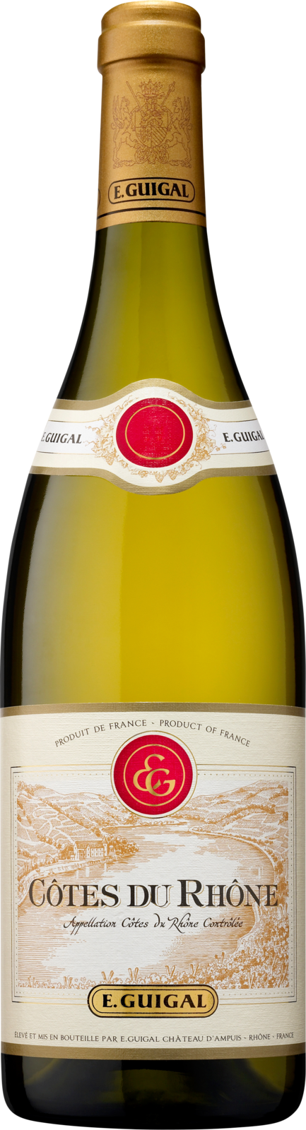 E. Guigal Côtes-du-Rhône AC blanc 2025 Weisswein Kiste 6 x 75 cl / 14 % Frankreich – Produktansicht