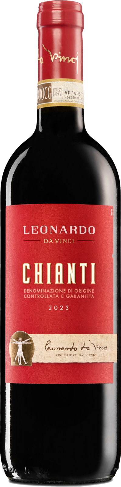 Leonardo da Vinci Vitruvian Chianti DOCG 2022 Rotwein Kiste 6 x 75 cl / 13 % Italien – Produktansicht
