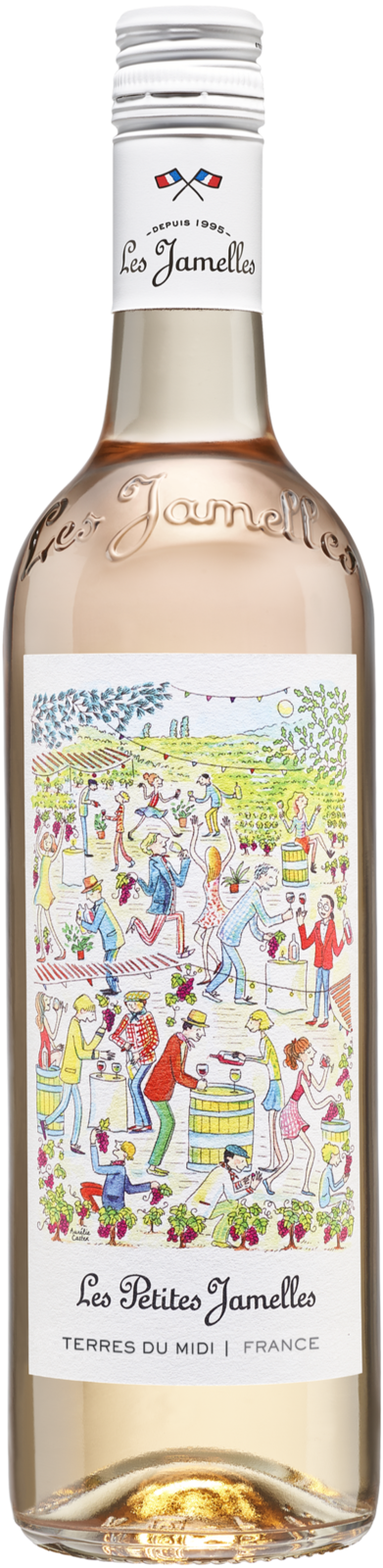 Les Jamelles Les petites Jamelles rosé 2024 Rosé Kiste 6 x 75 cl / 12.5 % Frankreich – Produktansicht
