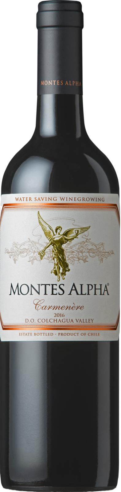 Montes Alpha Carmenère DO 2021 Rotwein Kiste 6 x 75 cl / 14.5 % Chile – Produktansicht