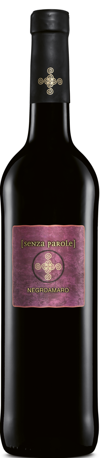 Senza Parole Negroamaro Puglia IGP 2024 Rotwein Kiste 6 x 75 cl / 13.5 % Italien – Produktansicht