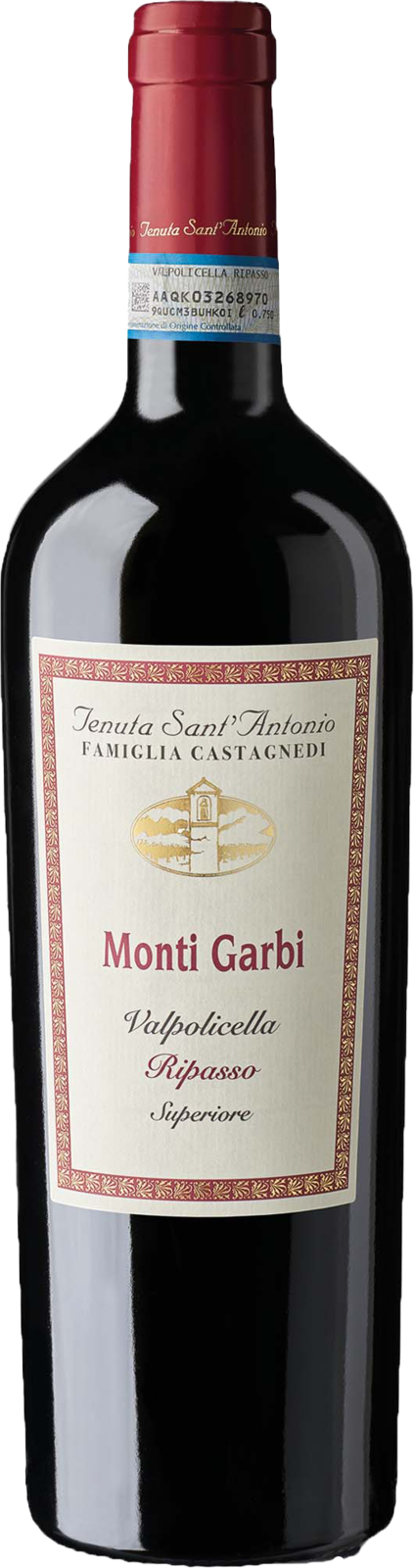 Tenuta Sant’Antonio Valpolicella superiore DOC Ripasso Monti Garbi 2021 Rotwein Kiste 6 x 75 cl / 14 % Italien – Produktansicht