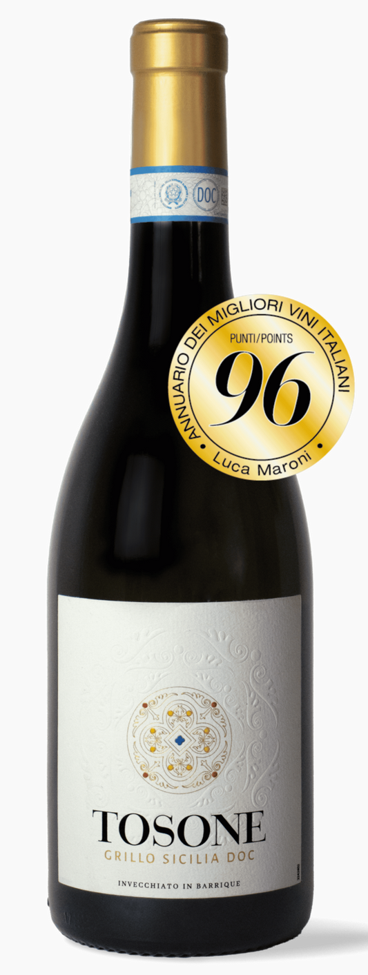 Tosone Grillo Sicilia DOC 2024 Weisswein Kiste 6 x 75 cl / 13.5 % Italien – Produktansicht
