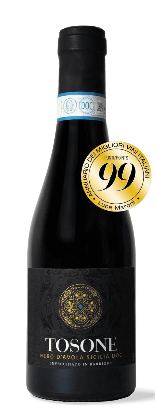 Tosone Nero d`Avola Sicilia DOC 2024 Rotwein Kiste 6 x 37.5 cl / 14.5 % Italien – Produktansicht