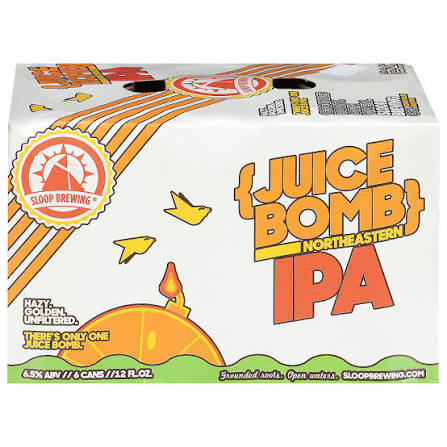 Sloop JUICE BOMB New England IPA Caisse 24 x 355 ml / 6,5 % USA