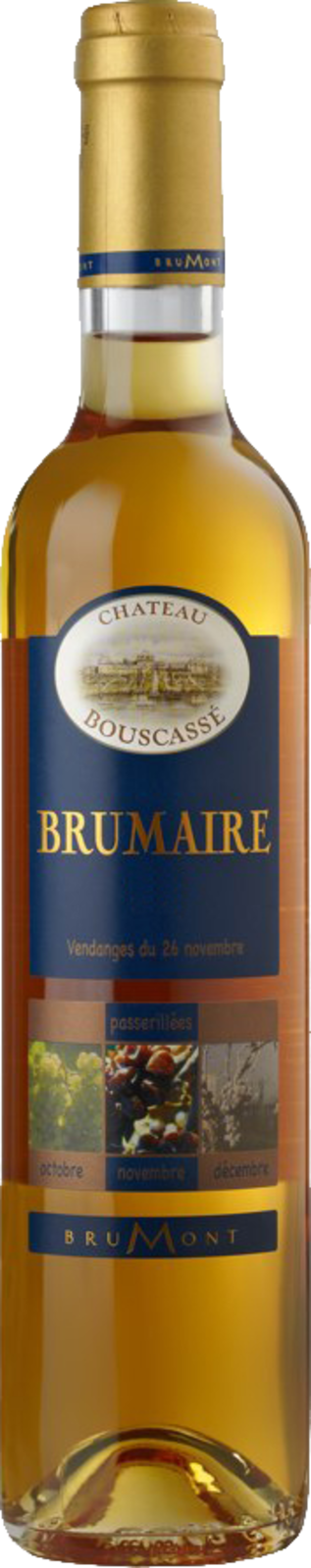 Alain Brumont Ch. Bouscassé Brumaire Pacherenc du Vic Bilh AC 2014 Dessertwein Kiste 6 x 50 cl / 13 % Frankreich – Flasche