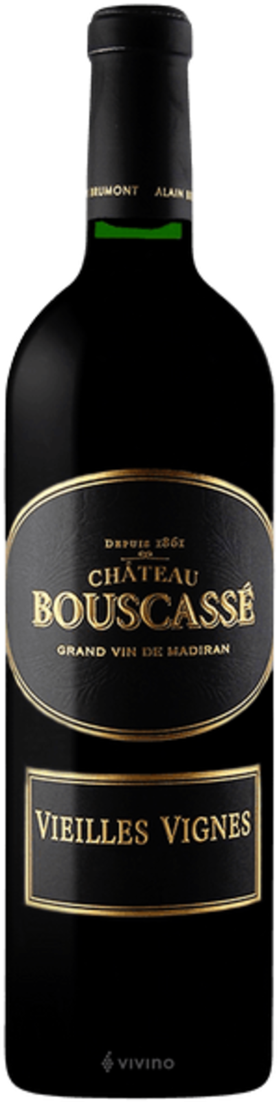 Alain Brumont Château Bouscassé Vieilles Vignes Madiran AOC 2019 Rotwein Kiste 6 x 75 cl / 14 % Frankreich – Flasche