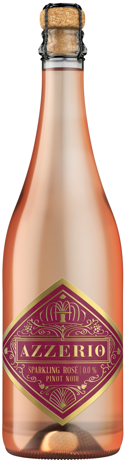 AZZERIO Sparkling Rosé 0.0% alkoholfrei Kiste 6 x 75 cl Deutschland – Flasche