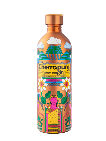 Cherrapunji Eastern Craft Gin 75 cl / 42.8 % Indien – Flasche Vorderansicht