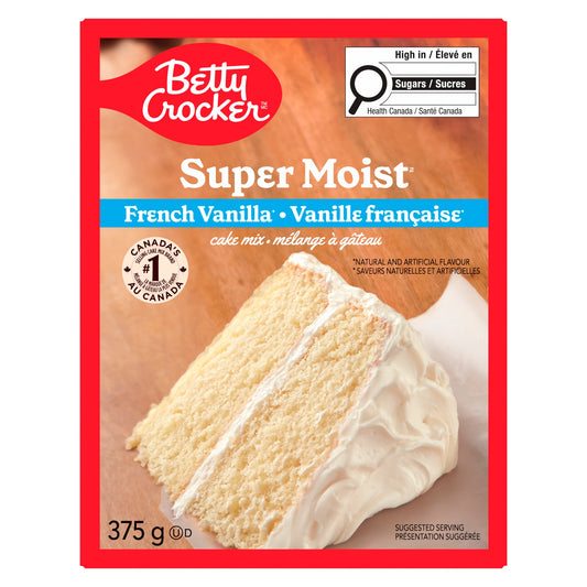 Betty Crocker French Vanilla Cake Backmischung Box 12 x 375 Gramm – Ansicht 1